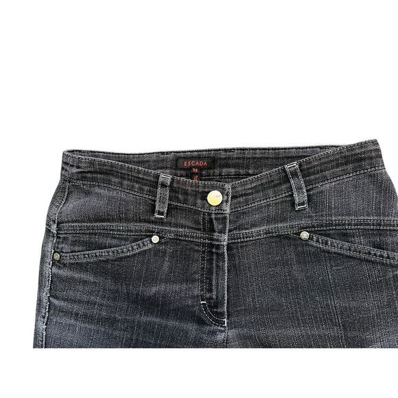 Escada Silver Trimmed Women's Black Jeans. Size 34.‎ Pre-owned Condition - Picture 3 of 4